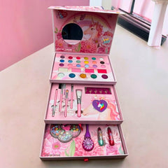 Complete Makeup Layers Cosmetics Box – Multi Layer Beauty Case Set 💄✨🎀
