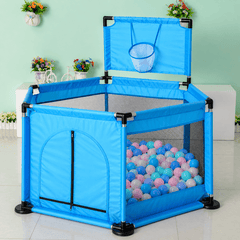 Hexagon Kids Playpen Tent with 30 Balls â Safe Indoor Ball Pit Play Area ðŠâĻ