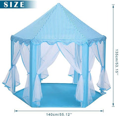 Princess Tent House with Fairy Lights β Royal Play Castle for Kids