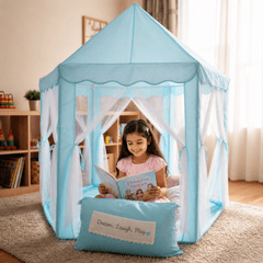 Princess Tent House with Fairy Lights β Royal Play Castle for Kids