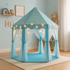 Princess Tent House with Fairy Lights β Royal Play Castle for Kids