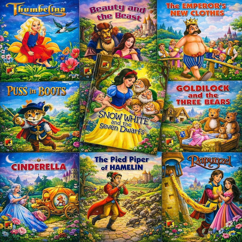 Kids Learning & Moral Story Books Collection (10 Books)