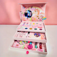 Complete Makeup Layers Cosmetics Box – Multi Layer Beauty Case Set 💄✨🎀