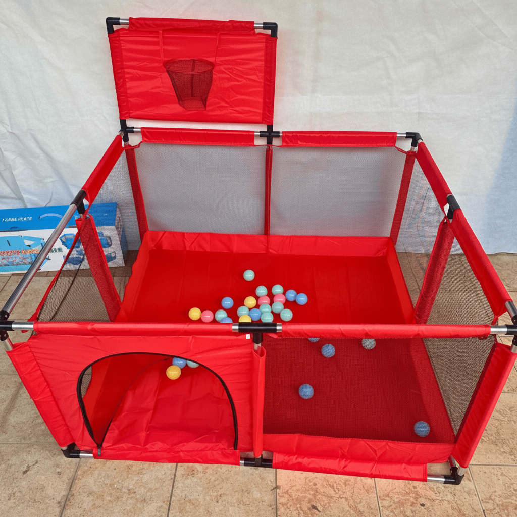 Durable Premium Play Tent with 30 Ball Pit & Metal Rods – Portable Playhouse Adventure Set 🏕️🎪✨